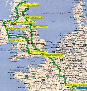 4954 Km en 14 jours...